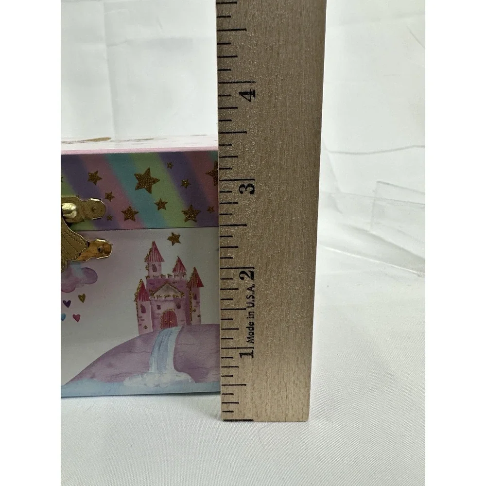 Unicorn Musical Jewelry Storage Box Spinning Jewelkeeper‎ EUC Kids Keepsake